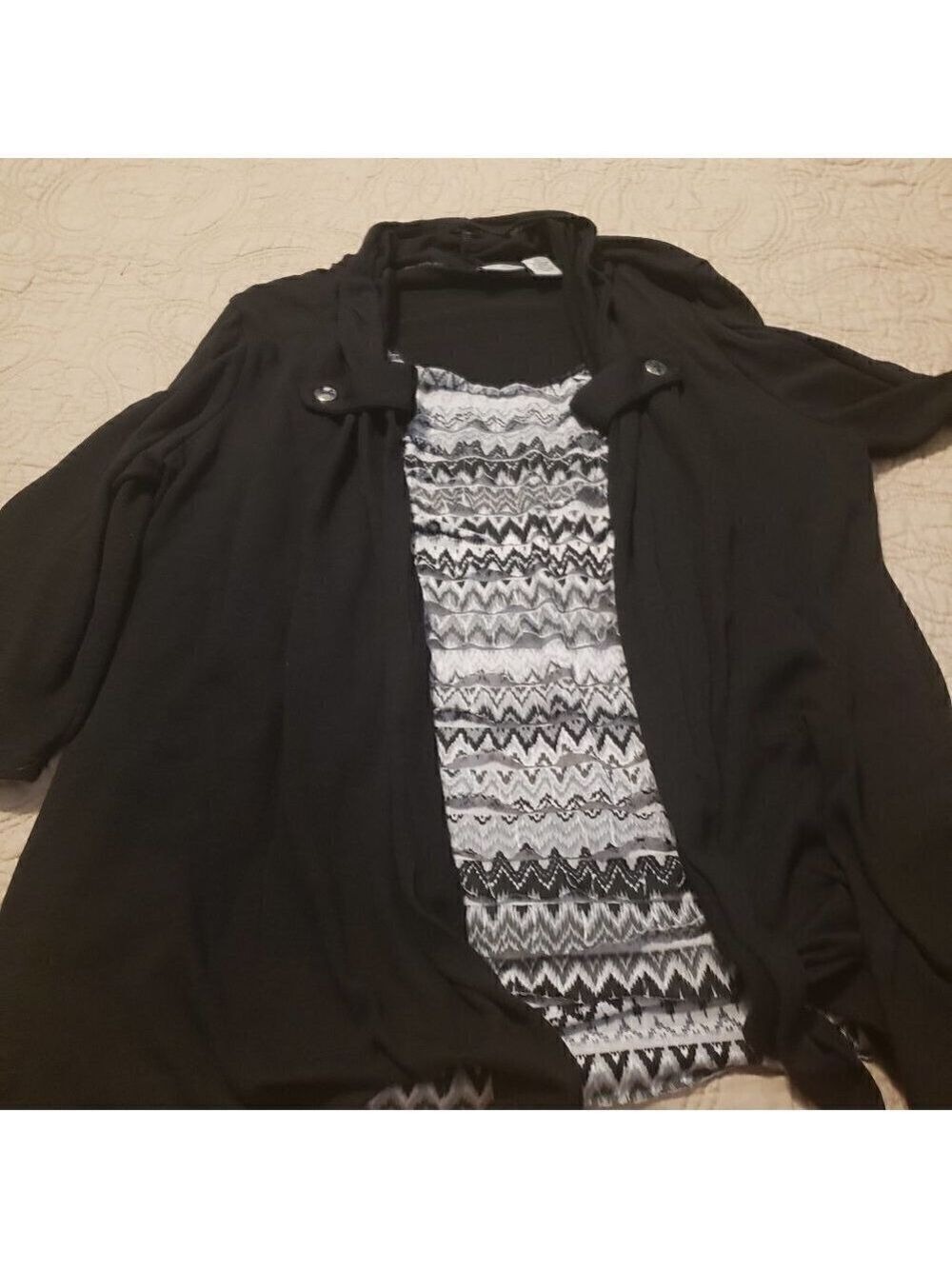 Kim Rogers Two for One 3/4 Sleeve Jacket/Top